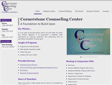Tablet Screenshot of cornerstonecounsel.com
